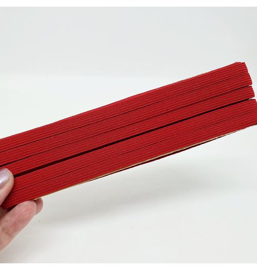 Elástico colorido chato 7mm - Vermelho (pacte com 10 metros)